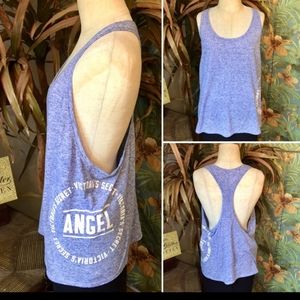 Victoria’s Secret Heather Blue Angel Racerback Tank, M